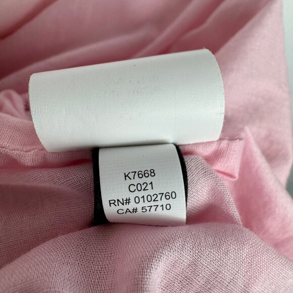 Kate Spade Pink Pineapple Print Dress Cotton Blend Elastic Waist‎ XS - Picture 9 of 9